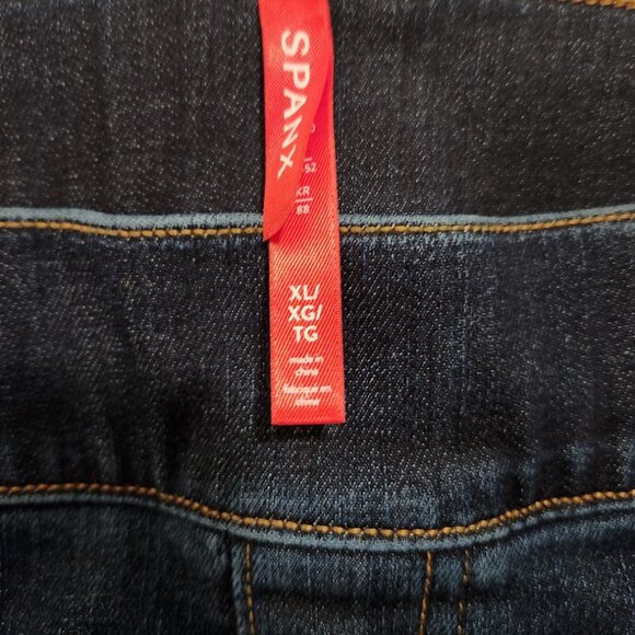 NWT Spanx pull-on Flare Jeans XL- Midnight Blue (Discontinued shade!) - Picture 5 of 6